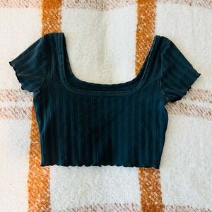 Aerie Offline Ribbed Cropped Tee